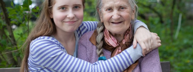 visiting grandma